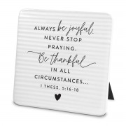 2pk -Plaque Hold Onto Hope Be Joyful Textured - (Pack of 2)