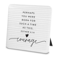 2pk -Plaque Hold Onto Hope Courage Textured - (Pack of 2)