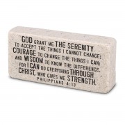 2pk -Tabletop Scripture Block Serenity 2.25"H - (Pack of 2) 2pk -Tabletop Scripture Block Serenity 2.25"H - (Pack of 2)