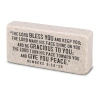 2pk -Tabletop Scripture Block Blessed 2.25"H - (Pack of 2)