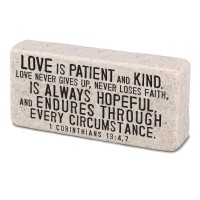 2pk -Tabletop Scripture Block Love 2.25"H - (Pack of 2)