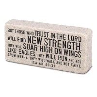 2pk -Tabletop Scripture Block Strength 2.25"H - (Pack of 2)