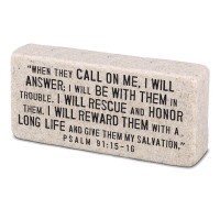 2pk -Tabletop Scripture Block Call On Me2.25" - (Pack of 2)
