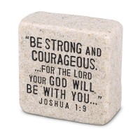 2pk -Tabletop Scripture Stone Strength 2.25"H - (Pack of 2)