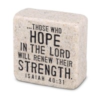 2pk -Tabletop Scripture Stone Hope 2.25"H - (Pack of 2)