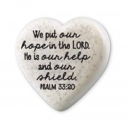 2pk -Tabletop Heart Stone Hope 2.25"H - (Pack of 2) 2pk -Tabletop Heart Stone Hope 2.25"H - (Pack of 2)
