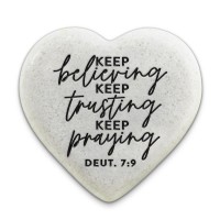 2pk -Scripture Stone Hope Heart Believing - (Pack of 2)