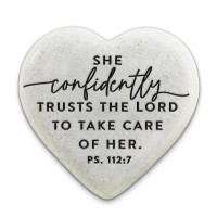 2pk -Scripture Stone Hope Heart Trusts - (Pack of 2)