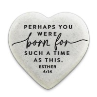 2pk -Scripture Stone Hope Heart Time As This - (Pack of 2)