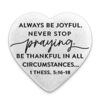 2pk -Scripture Stone Hope Heart Be Joyful - (Pack of 2)