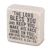 2pk -Tabletop Scripture Stone Blessings2.25"H - (Pack of 2) 2pk -Tabletop Scripture Stone Blessings2.25"H - (Pack of 2)