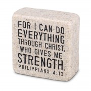 2pk -Tabletop Stone Everything Christ2.25" - (Pack of 2) 2pk -Tabletop Stone Everything Christ2.25" - (Pack of 2)