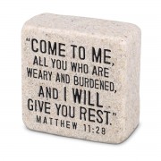 2pk -Tabletop Scripture Stone Come To Me2.25" - (Pack of 2) 2pk -Tabletop Scripture Stone Come To Me2.25" - (Pack of 2)