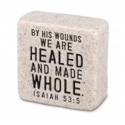 2pk -Scripture Block By His Wounds - (Pack of 2) 2pk -Scripture Block By His Wounds - (Pack of 2)