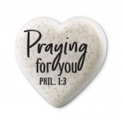 2pk -Tabletop Heart Stone Praying For You - (Pack of 2) 2pk -Tabletop Heart Stone Praying For You - (Pack of 2)