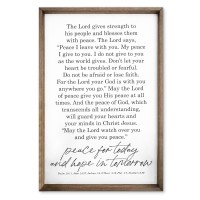 Framed Art Peace Declaration 20 x 30