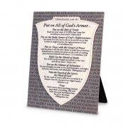 Tabletop Plaque Armor Of God 11"H Tabletop Plaque Armor Of God 11"H