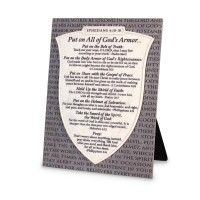 Tabletop Plaque Armor Of God 11"H