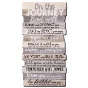 Wall Plaque Stacked Journey 16.5"H