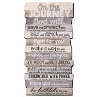 Wall Plaque Stacked Journey 16.5"H