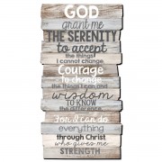 2pk -Wall Plaque Stacked Serenity 16.5"H - (Pack of 2)