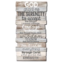 2pk -Wall Plaque Stacked Serenity 16.5"H - (Pack of 2)
