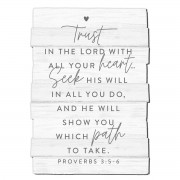 2pk -Wall Plaque Hold Hope Stacked Trust Med - (Pack of 2)