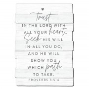 Wall Plaque Trust In The Lord Large