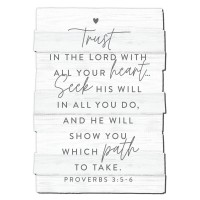 Wall Plaque Trust In The Lord Large