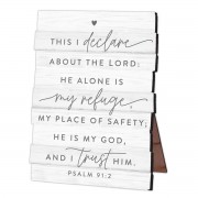 2pk -Plaque Hold Hope Refuge Stacked Desk - (Pack of 2)