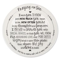 2pk -Decorative Plate Praying For You 9.5"D - (Pack of 2)