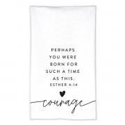 2pk -Tea Towel Hold Onto Hope Courage White - (Pack of 2) 2pk -Tea Towel Hold Onto Hope Courage White - (Pack of 2)