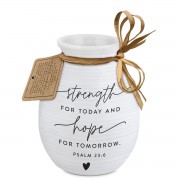 2pk -Vase Textured Hold Hope Strength & Hope - (Pack of 2)