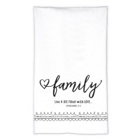2pk -Tea Towel Artisan Doodles Family Eph 5:2 - (Pack of 2)
