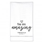 2pk -Tea Towel Artisan Doodles Amazing White - (Pack of 2) 2pk -Tea Towel Artisan Doodles Amazing White - (Pack of 2)