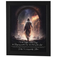 Framed Wall Art Surely I Am Coming 16x20