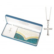 NK-BAPTISM FLEUREE CRS SIL PLT 18" CH NK-BAPTISM FLEUREE CRS SIL PLT 18" CH
