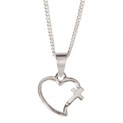 NK-MOM, GOD GAVE ME HRT/CRS SIL PLT 18" NK-MOM, GOD GAVE ME HRT/CRS SIL PLT 18"