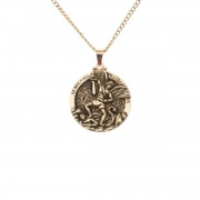 NK-GP ST MICHAEL 1" MEDAL-24" NK-GP ST MICHAEL 1" MEDAL-24"
