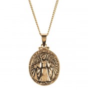 MIRACULOUS MEDAL GOLD PLATE 18" CH MIRACULOUS MEDAL GOLD PLATE 18" CH