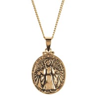 MIRACULOUS MEDAL GOLD PLATE 18" CH MIRACULOUS MEDAL GOLD PLATE 18" CH