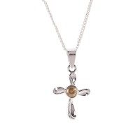 MUSTARD SEED CROSS SILVER PLATE 18" MUSTARD SEED CROSS SILVER PLATE 18"
