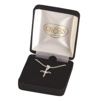 Necklace Petal Cross with Crystal Necklace Petal Cross with Crystal