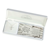 Necklace What A Friend/Petal Cross 18in