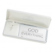 Necklace God Over Everything Cross 18in Necklace God Over Everything Cross 18in
