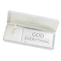 Necklace God Over Everything Cross 18in Necklace God Over Everything Cross 18in