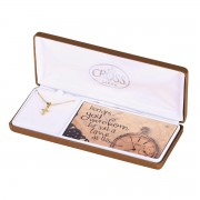 Necklace Esther 4:14 Mini Ribbon Cross Necklace Esther 4:14 Mini Ribbon Cross