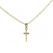Necklace Mini Box Cross 9/16"L Necklace Mini Box Cross 9/16"L