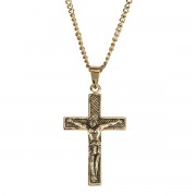 NK CRUCIFIX/CORPUS GLD PLT OX 24"CH NK CRUCIFIX/CORPUS GLD PLT OX 24"CH