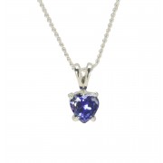 NK-SEPT BIRTHSTONE CZ HEART SIL PLT 18 NK-SEPT BIRTHSTONE CZ HEART SIL PLT 18